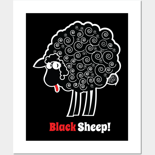 Black Sheep Wall Art by chrayk57